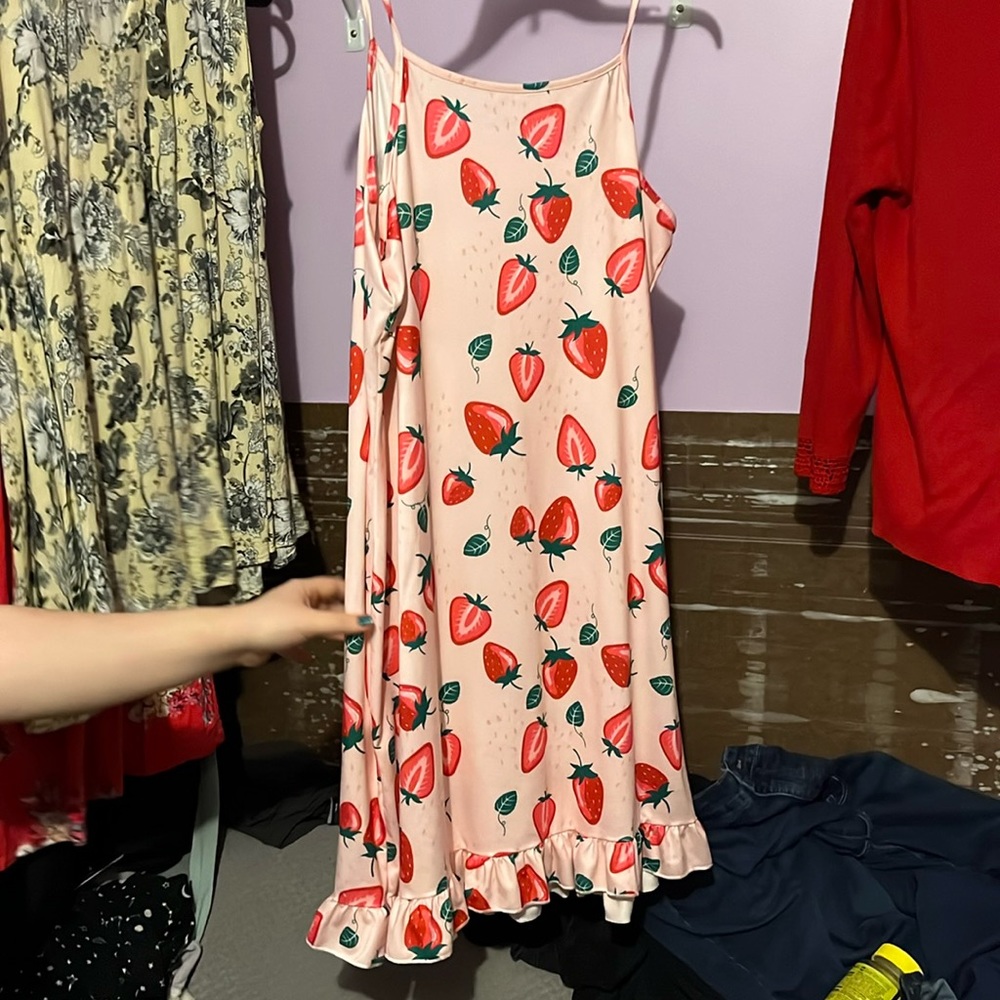 Pink strawberry dress